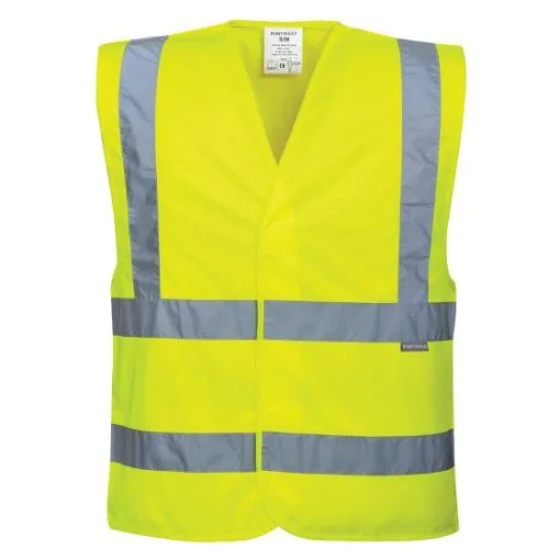Portwest C470YERL/XL C470 HI-Vis Two Band & Brace Vest Yellow Size Large / Extra Large 2 Portwest C470YERL/XL C470 HI-Vis Two Band & Brace Vest Yellow Size Large / Extra Large -Agriculture Sales porc470yersm 4