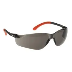 Portwest PW38SOR PW38 Pan View Spectacles Smoke/Orange