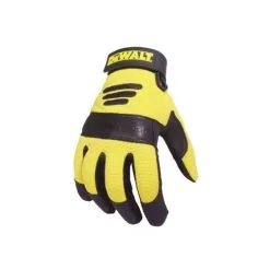 DeWalt DPG21L EU Synthetic Padded Leather Palm Gloves - Black/Yellow Large -Agriculture Sales raddpg21leu 1