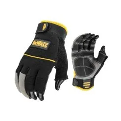 DeWalt DPG24L EU Fingerless Framers Gloves - Black/Yellow Large