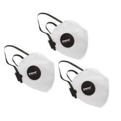 Trend RPE/FFP2V/3 FFP2 NR Valved Respirator Mask X3 Pcs